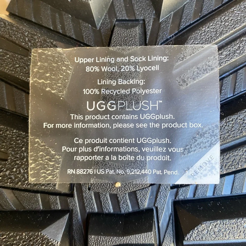 UGG Hannen Waterproof Leather Boots Wool Interior Black Men’s 9 Lug Sole NWOT